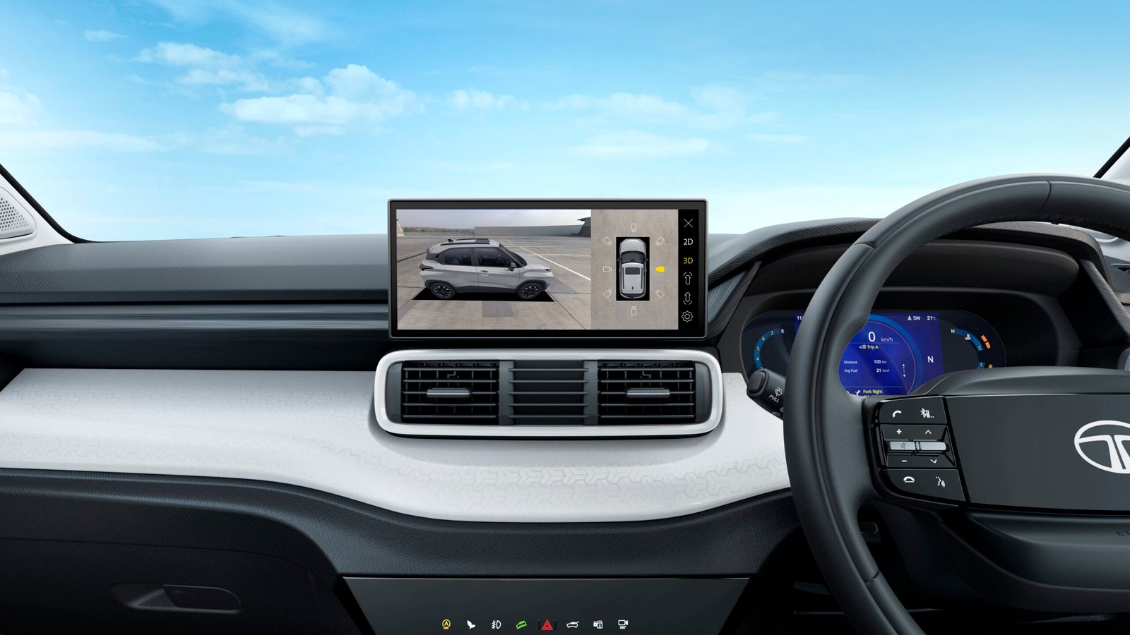 2026 Tata Punch dash layout